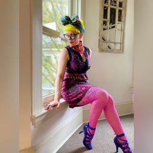 Tina Turk Floral Silk Summer Dress